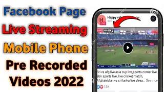 Mobile se live stream kaise Kare fb page per | How to live stream on facebook page