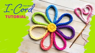 How to Crochet an I-Cord. Шнур крючком.