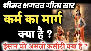 भगवत गीता सार - कर्म का मार्ग क्या है ? कर्म कैसे काम करता है |  BHAGWAT GEETA SAR #bhagwatgeeta