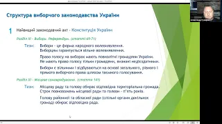 Олександр Гуміров: “Виборче законодавство. Як відбуватимуться вибори 2020”