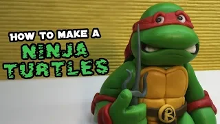 How to make a NINJA TURTLE from fondant