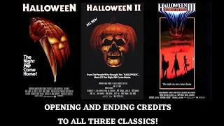 Halloween Movie Trilogy: Original, II & III Opening and End Credits 1.33:1 Screening