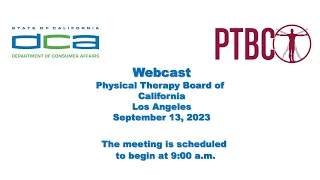 Physical Therapy Board Meeting - September 14, 2023