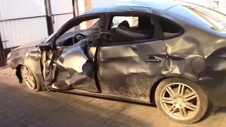 Старая Элантра. Body repair after an accident.
