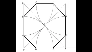 Construction Of A Regular Octagon Given The Diameter Within A Square || Engineering Drawing