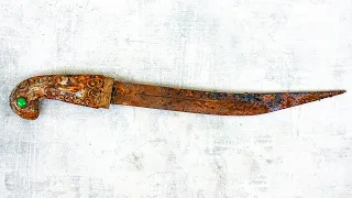 Restoration Rusty Curved Knife