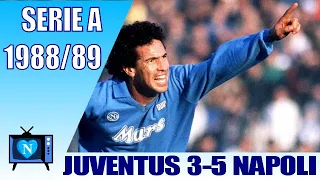 Juventus 3 - 5 Napoli | Serie A 1988-89 | Full match | Maradona played