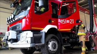 [HIT] WYJAZD PAŃSTWOWEJ STRAŻY POŻARNEJ od KULIS 🚒🔥 ALARMOWO VOLVO BOCAR 451[M]21 - JRG Grójec