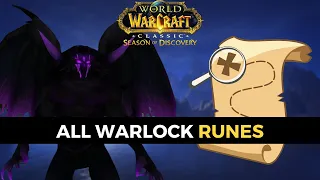 WoW SOD All Warlock Rune Locations Guide