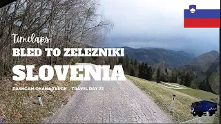 Dashcam around the world day 72.  Slovenia; Bled to Zelezniki