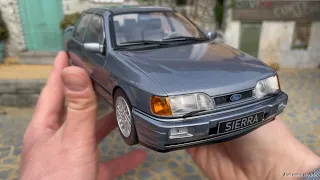 1:18 Ford Sierra Cosworth 1988, Moonstone blue - Model-Car Group (MCG) [Unboxing]