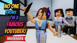 NO ONE KNOWS I’M A FAMOUS YOUTUBER!! | BROOKHAVEN MOVIE VOICED | (CoxoSparkle)