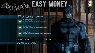 Easy Money Stealth Challenge 3 Medals No Damage Batman Arkham Origins