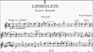 Trinity TCL Violin 2020-2023 Grade 6 B5 Kreisler Liebesleid Love's Sorrow Sheet Music