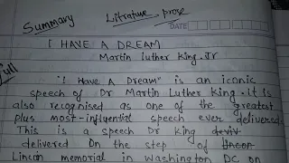 I have a dream by martin Luther King Jr summary||I have a dream in hindi|| I have a dream