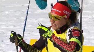 Damen Massenstart Biathlon WM 2017 Hochfilzen/HD