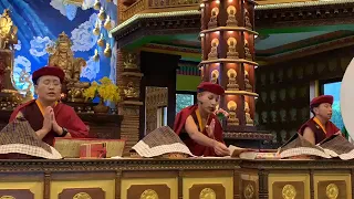 HH Gyalwang Drukpa Leading Sengey Tsewa Chod practice With The Nuns of Druk Amitabha Mountain