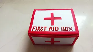 How to make first Aid Box for School Project / DIY First Aid Box //First Aid kit  Making at home 🩺