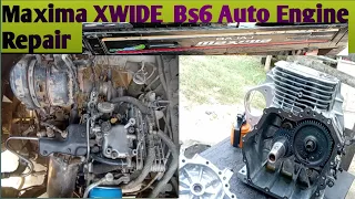 Maxima Xwide Bs6 Auto Engine Repair ll Bajaj RE Maxima Xwide bs 6 Engine Repair And Repairing