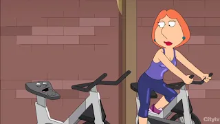 Peter is a spin class bicycle seat