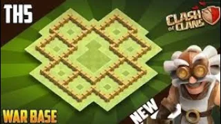 BEST TH5 WAR/TROPHY Base 2021!! COC Town Hall 5 (TH5) War Base Design - Clash of Clans