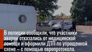 В Бердянске не разминулись два авто. В момент ДТП в одной из машин находился грудной ребенок