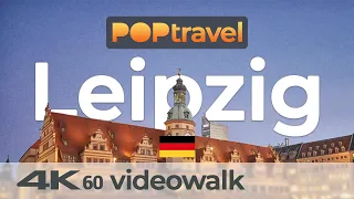 Walking in LEIPZIG / Germany 🇩🇪- Central Station to Inner City -  4K 60fps (UHD)