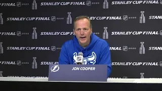 Lightning Head Coach Jon Cooper Gives an Update on Steven Stamkos & Talks Stanley Cup Finals