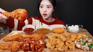 SUB)Crispy King Fried Chicken Drumsticks, Spicy Fried Chicken, Mayo Chicken Beer mukbang Asmr