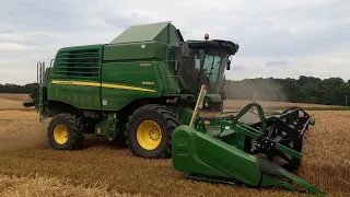 Lipcowe żniwa 2022 czyli jęczmień ozimy z John Deere W650i