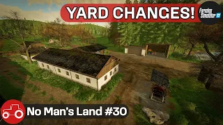 Building A New Workshop And Machine Storage Sheds - No Man's Land #30 FS22 Timelapse