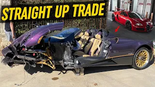 TRADING MY BUGATTI for a WRECKED PAGANI HUAYRA