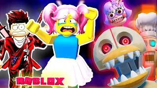 Сможем ли мы сбежать от Мисс Ани-Трон?! Escape Miss Ani-Tron's Detention SCARY OBBY ROBLOX