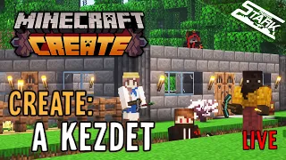 Minecraft Create - 1.Rész (Kezdődjön a Ház & Városépítés) - Stark LIVE