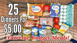 25 DINNERS FOR $5 | CHEAP MEAL IDEAS & WALMART GROCERY HAUL | TASTY & EASY RECIPES | JULIA PACHECO