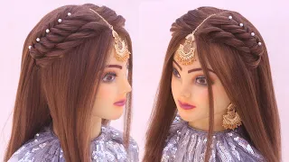 Mind blowing open hairstyle for wedding l New hairstyle l front variation l engagement look