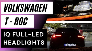 VW T-Roc IQ LED Headlights test on GERMAN Autobahn