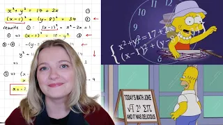 Solving Mathematics in The Simpsons