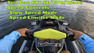 Sea-Doo GTI SE 170/GTR/Wake | Speed Control | Slow speed & Speed Limiter Modes