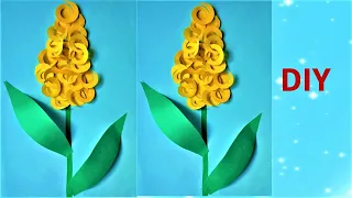 Как быстро и просто сделать весенний цветок гиацинт из бумаги.