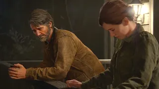 Joel cries when Ellie says she's willing to forgive him (Epilogue) - The Last of Us Part II