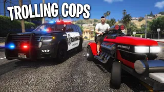 Robbing Stores with Lawn Mower in GTA 5 RP