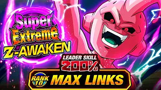 LMAOOOOOOOOOOO!!! LEVEL 10 LINKS 100% SUPER EZA PHY KID BUU! (DBZ: Dokkan Battle)