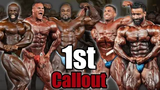 Mr Olympia 2022 First Callout at Prejudging