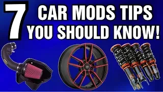7 Car Mod Tips You Should Know BEFORE Modding Your Car!!