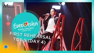 Eurovision Song Contest 2018 first rehearsal (day 4). My top 9