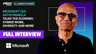 Microsoft CEO Satya Nadella talks the economy, hybrid work, diversity, and more