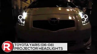 DIY Install: Spec-D Projector Headlights Toyota Yaris (06-07-08) LED Halo - Gloss or Matte Black