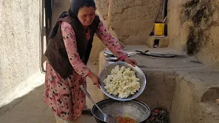 How To Cook Cauliflower Curry    | Village Life Afghanistan | Village Food