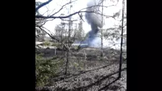 В Прикамье сгорел дотла пассажирский автобус, 29.04